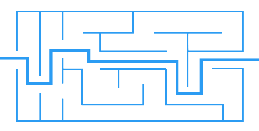 blue-maze-with-light-green-line-guiding-through-the-a-goal-representing-good-strategy