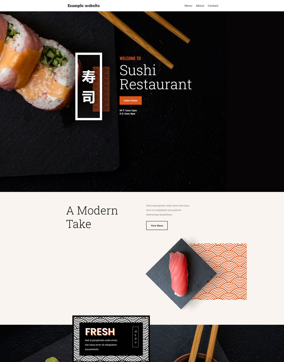 design of restaurant-website-example